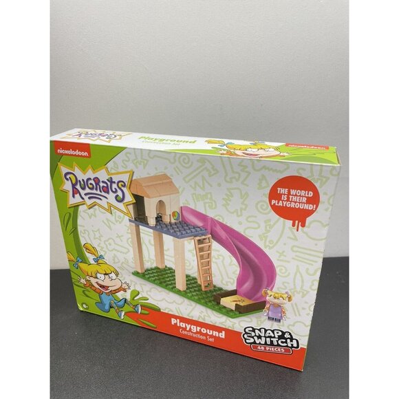 Nickelodeon ~Rugrats Reptar Wagon&Playground Construction Set  48,35 Pcs - Picture 10 of 12
